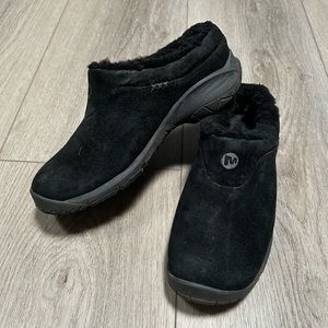 Merrell womens Encore Ice black suede slip-on